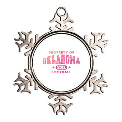 Property Of Oklahoma Football Xxl Gift Metallic Star Ornament