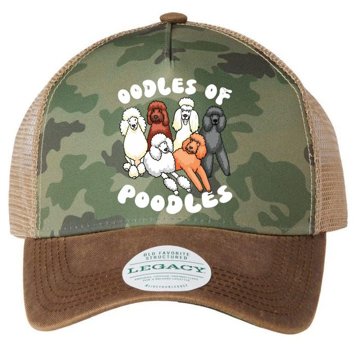 Poodle Oodles Of Poodles Poodle Lover Legacy Tie Dye Trucker Hat