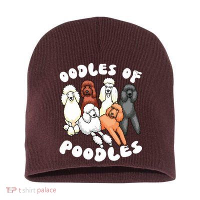 Poodle Oodles Of Poodles Poodle Lover Short Acrylic Beanie