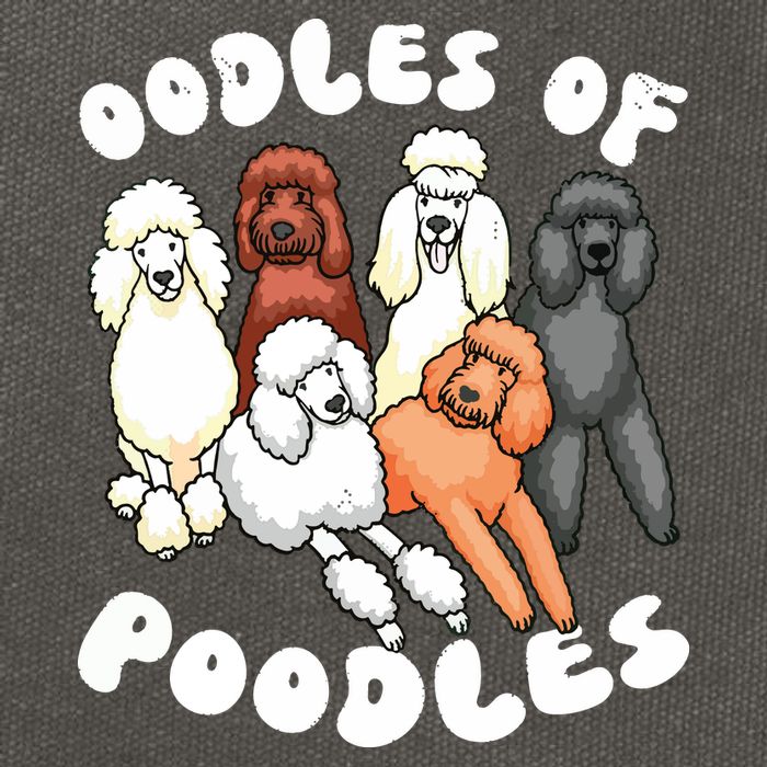 Poodle Oodles Of Poodles Poodle Lover Cotton Canvas Backpack