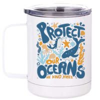 Protect Our Oceans Respect Locals Apparel Beach Lover 12 oz Stainless Steel Tumbler Cup