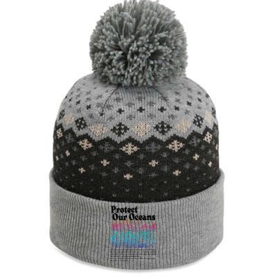 Protect Our Oceans Save Earth World Ocean Day The Baniff Cuffed Pom Beanie