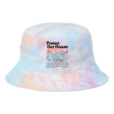 Protect Our Oceans Save Earth World Ocean Day Tie Dye Newport Bucket Hat