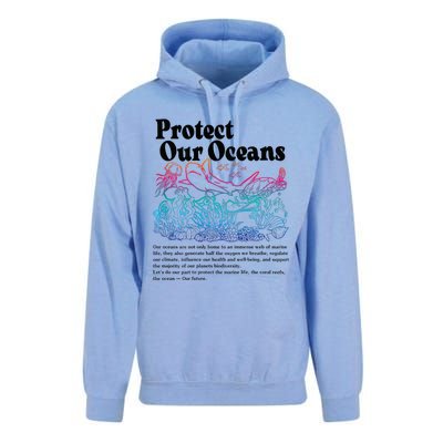 Protect Our Oceans Save Earth World Ocean Day Unisex Surf Hoodie