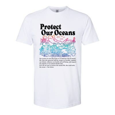 Protect Our Oceans Save Earth World Ocean Day Softstyle CVC T-Shirt