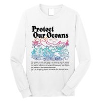 Protect Our Oceans Save Earth World Ocean Day Long Sleeve Shirt