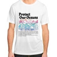 Protect Our Oceans Save Earth World Ocean Day Adult ChromaSoft Performance T-Shirt