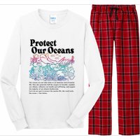 Protect Our Oceans Save Earth World Ocean Day Long Sleeve Pajama Set