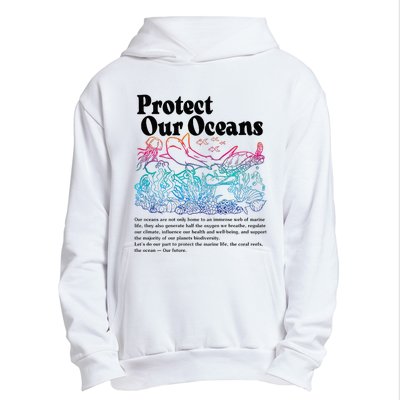 Protect Our Oceans Save Earth World Ocean Day Urban Pullover Hoodie