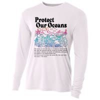 Protect Our Oceans Save Earth World Ocean Day Cooling Performance Long Sleeve Crew