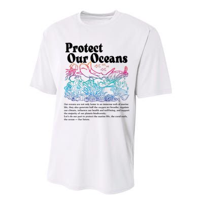 Protect Our Oceans Save Earth World Ocean Day Performance Sprint T-Shirt