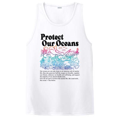 Protect Our Oceans Save Earth World Ocean Day PosiCharge Competitor Tank