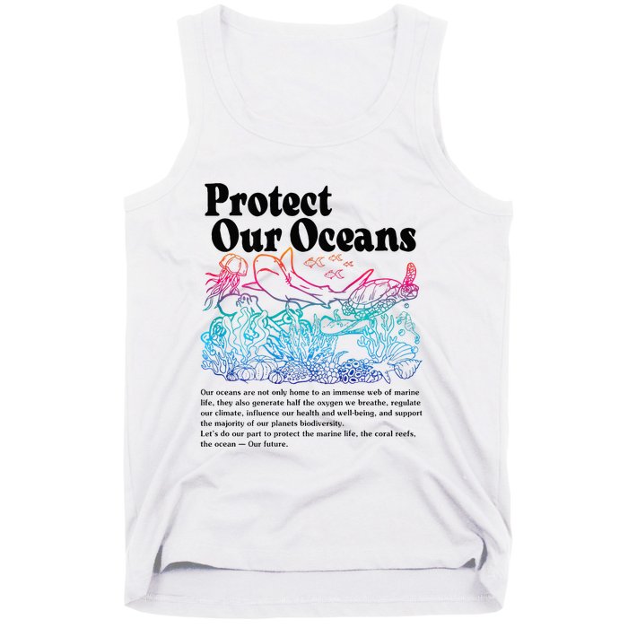 Protect Our Oceans Save Earth World Ocean Day Tank Top