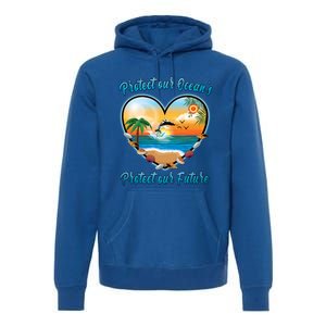 Protect Our Oceans Protect Our Future Save The Whales Gift Premium Hoodie