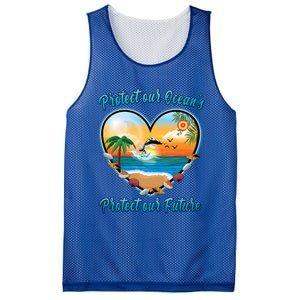 Protect Our Oceans Protect Our Future Save The Whales Gift Mesh Reversible Basketball Jersey Tank