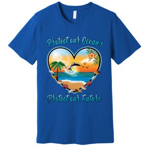 Protect Our Oceans Protect Our Future Save The Whales Gift Premium T-Shirt