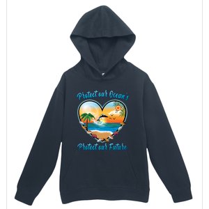 Protect Our Oceans Protect Our Future Save The Whales Gift Urban Pullover Hoodie