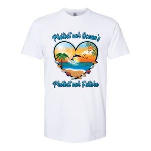 Protect Our Oceans Protect Our Future Save The Whales Gift Softstyle CVC T-Shirt