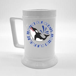 Protect Our Ocean Protect Our Future Save The Whale Meaningful Gift Beer Stein