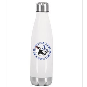 Protect Our Ocean Protect Our Future Save The Whale Meaningful Gift Stainless Steel Insulated Water Bottle