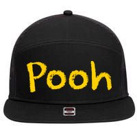 Pooh Halloween Costume 7 Panel Mesh Trucker Snapback Hat