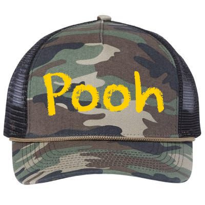 Pooh Halloween Costume Retro Rope Trucker Hat Cap