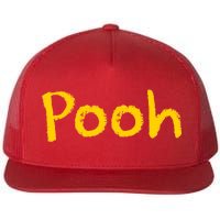 Pooh Halloween Costume Flat Bill Trucker Hat