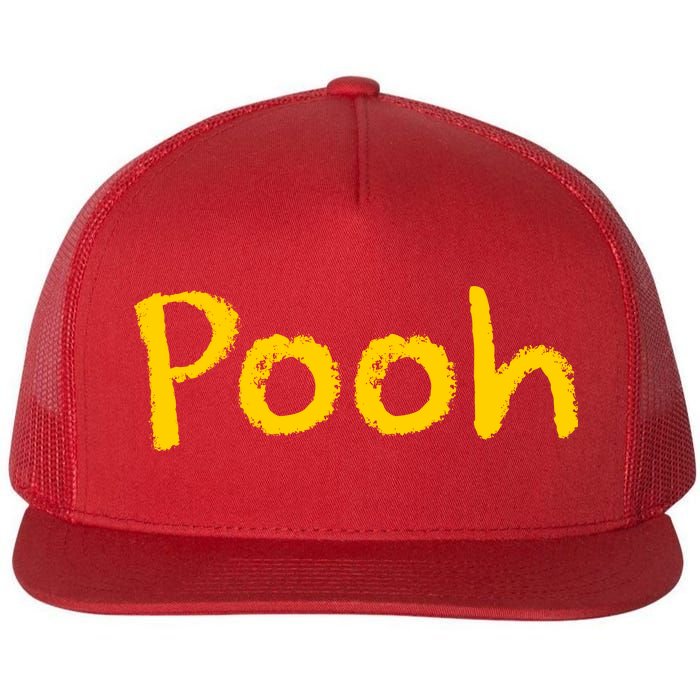 Pooh Halloween Costume Flat Bill Trucker Hat