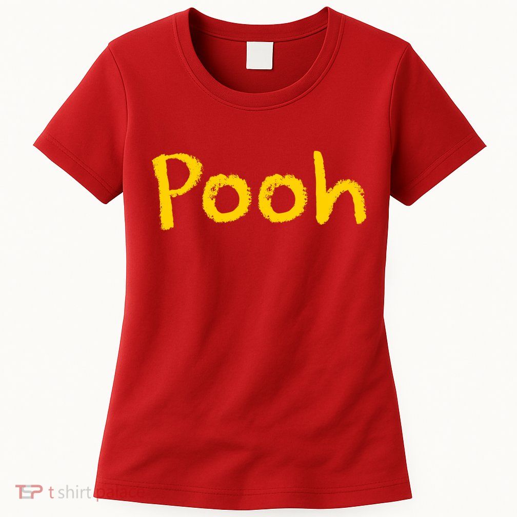Pooh Halloween Costume Womens T-Shirt