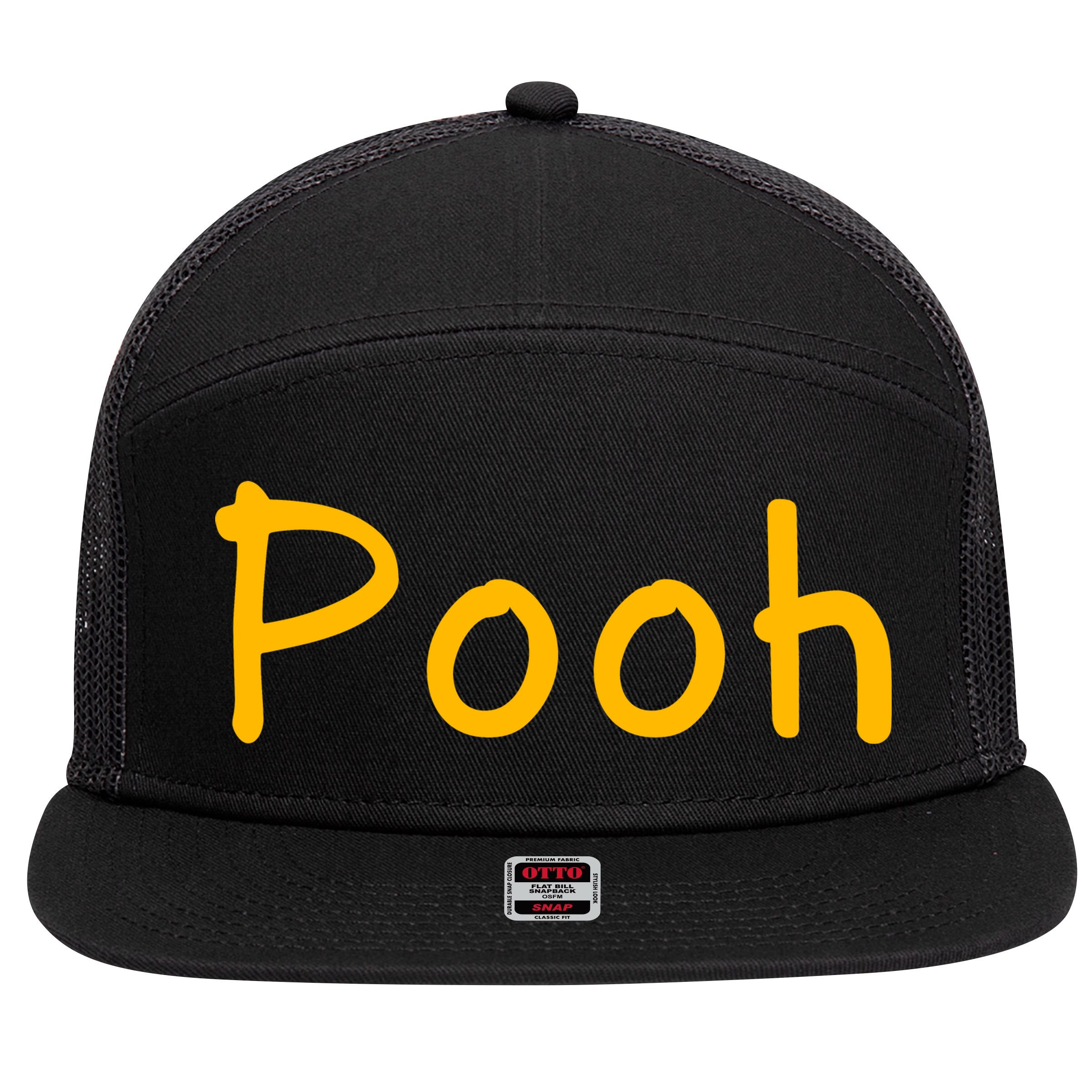 Pooh Nickname 7 Panel Mesh Trucker Snapback Hat