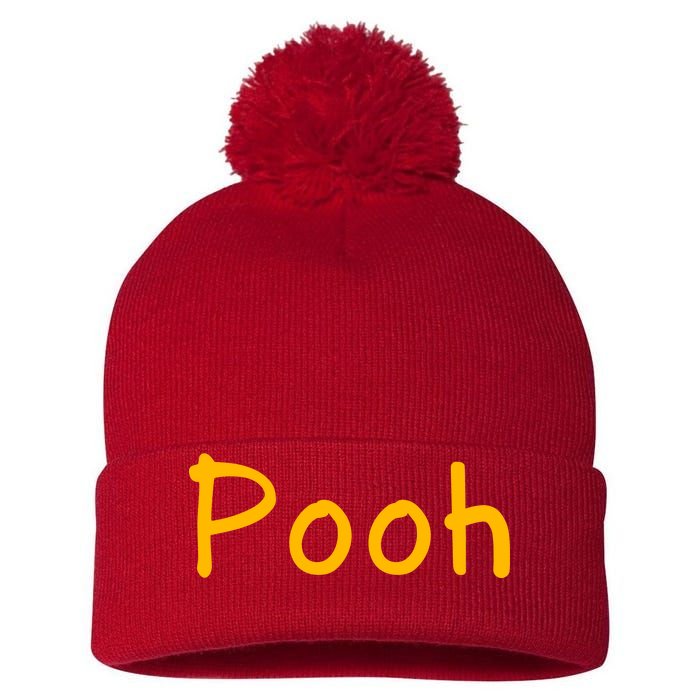 Pooh Nickname Pom Pom 12in Knit Beanie