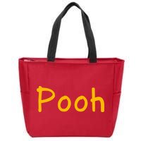 Pooh Nickname Zip Tote Bag
