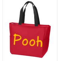 Pooh Nickname Zip Tote Bag