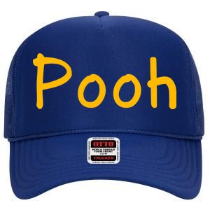 Pooh Nickname High Crown Mesh Back Trucker Hat