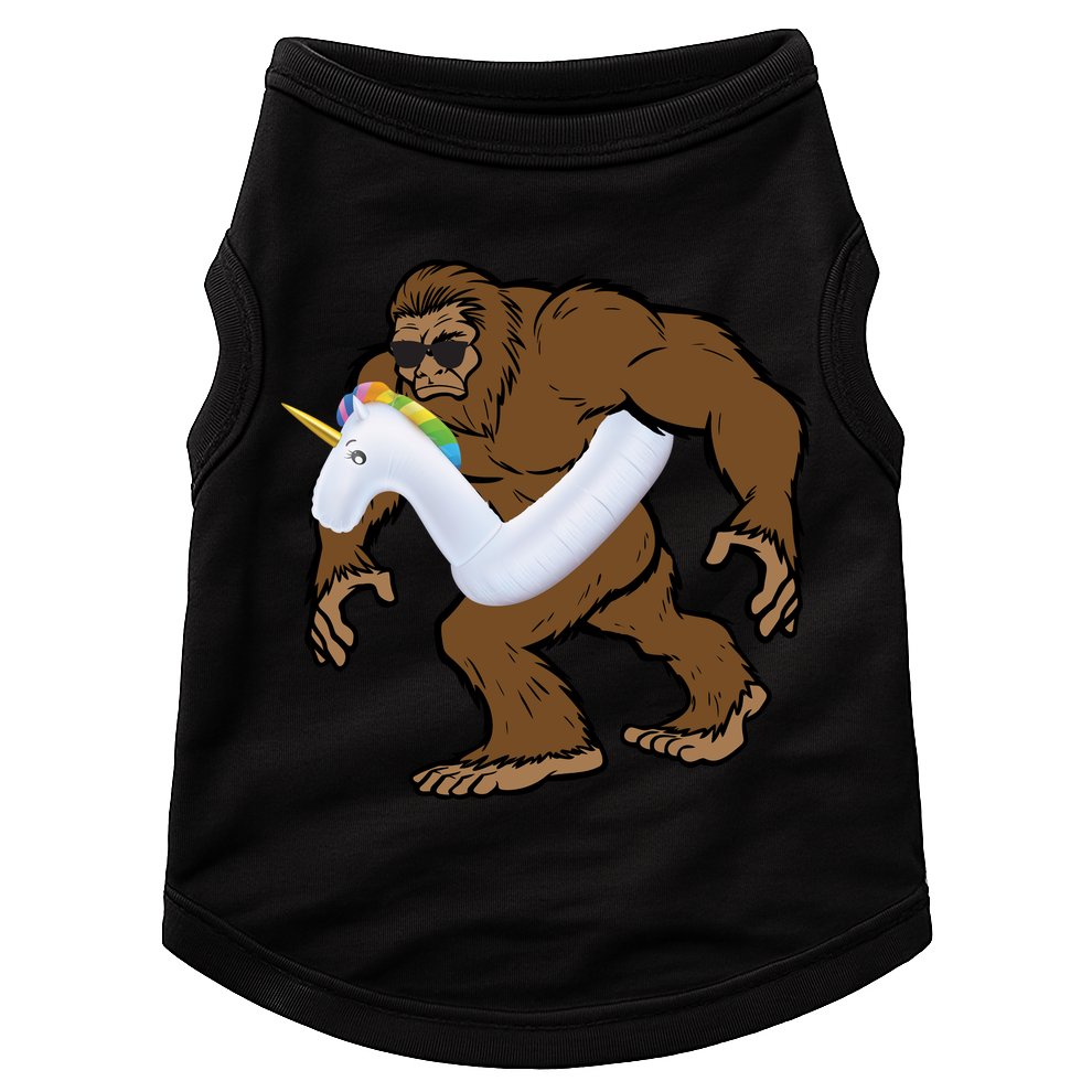 Pool Party Bigfoot Unicorn Float  Sasquatch Doggie Tank