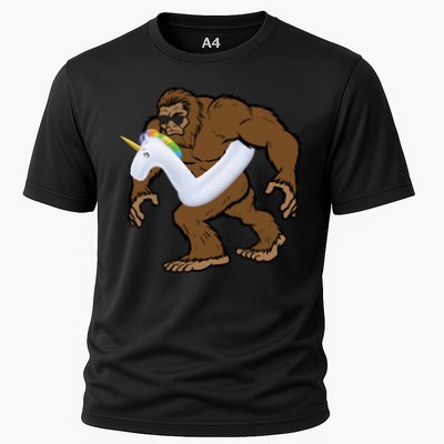 Pool Party Bigfoot Unicorn Float  Sasquatch Performance Shirt