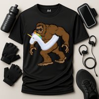 Pool Party Bigfoot Unicorn Float  Sasquatch Performance Shirt