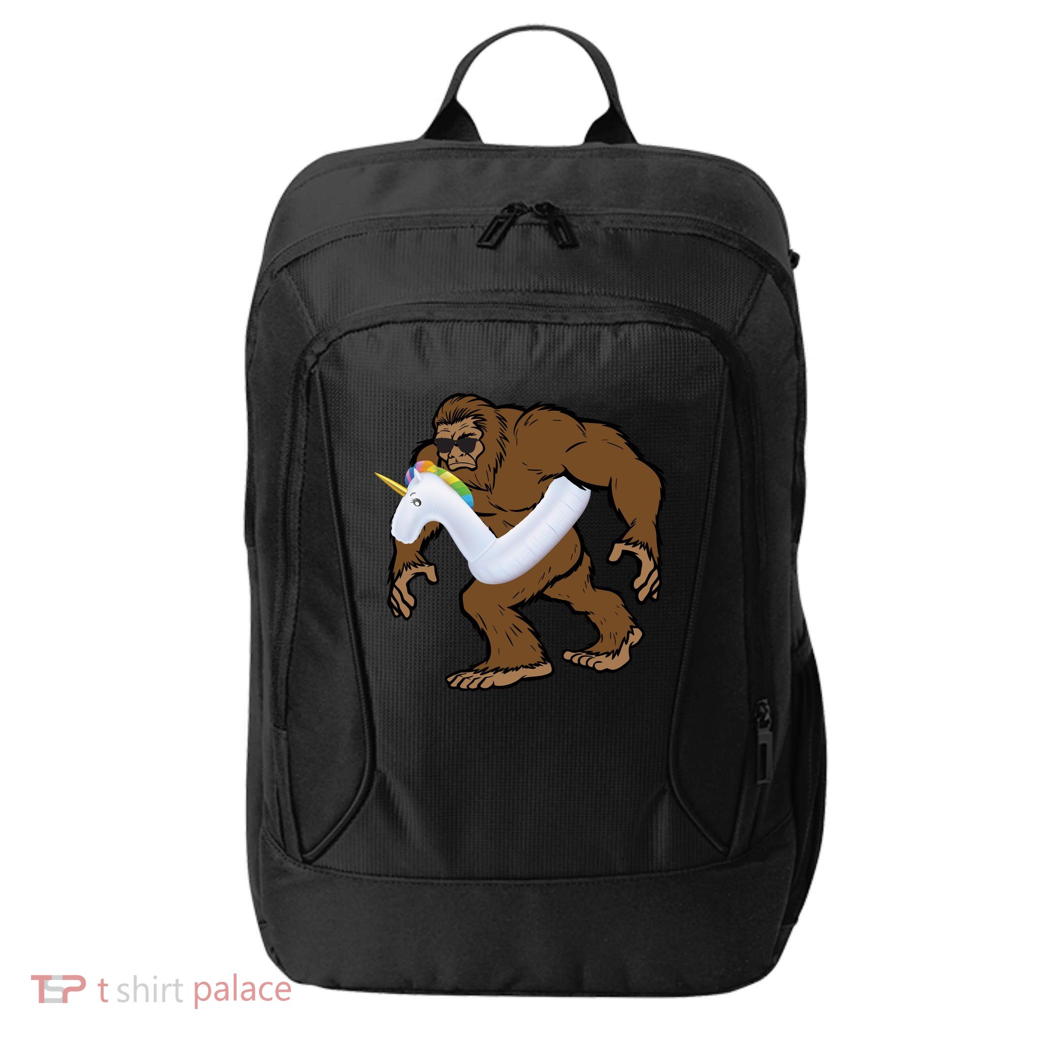 Pool Party Bigfoot Unicorn Float  Sasquatch City Backpack