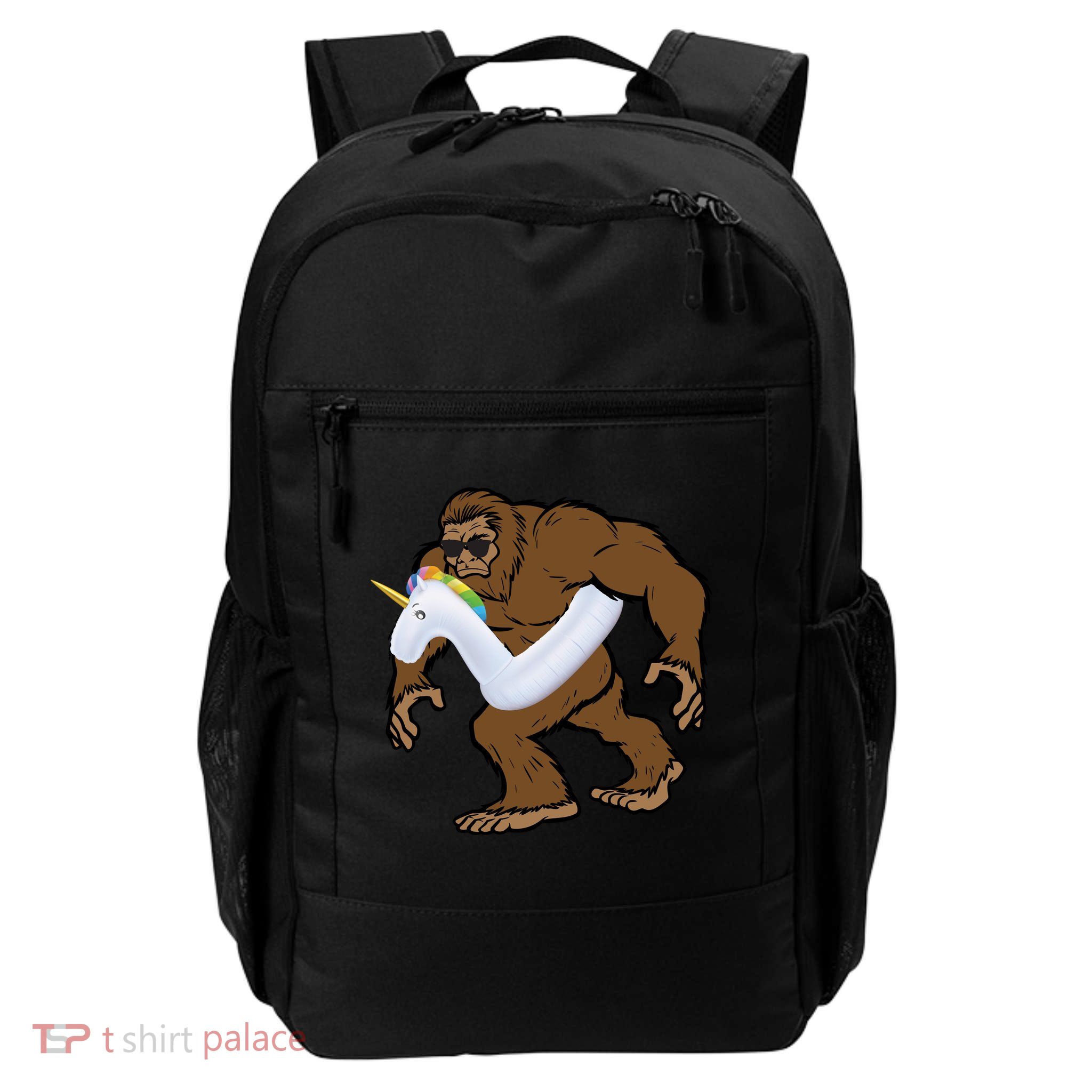 Pool Party Bigfoot Unicorn Float  Sasquatch Backpack