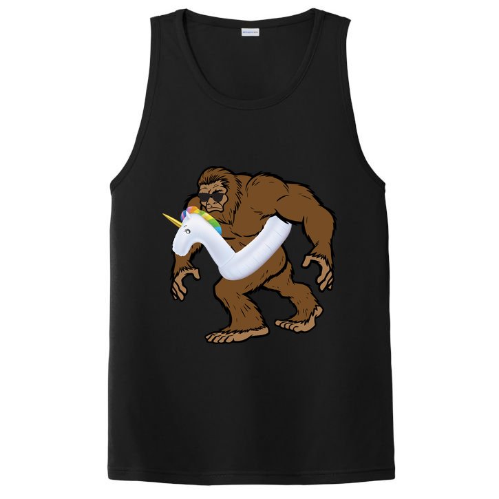 Pool Party Bigfoot Unicorn Float  Sasquatch PosiCharge Competitor Tank