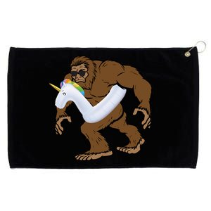 Pool Party Bigfoot Unicorn Float  Sasquatch Grommeted Golf Towel