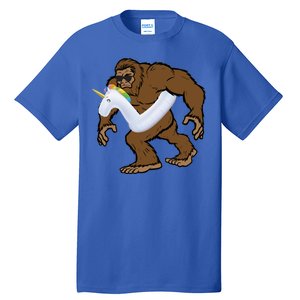 Pool Party Bigfoot Unicorn Float  Sasquatch Tall T-Shirt