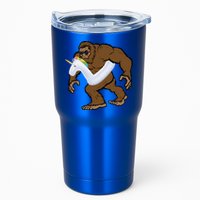Pool Party Bigfoot Unicorn Float  Sasquatch Tumbler