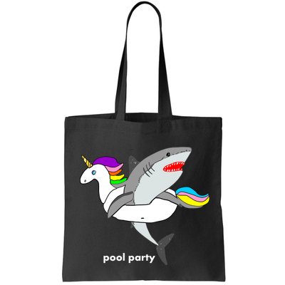 Pool Party Funny Shark in Unicorn Float Bag