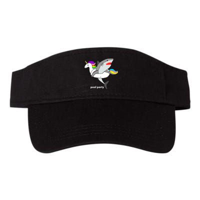 Pool Party Funny Shark in Unicorn Float Visor