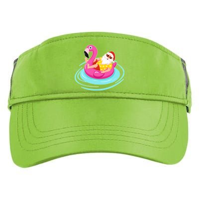 Pool Party Santa Christmas in July Adult Drive Performance Visor