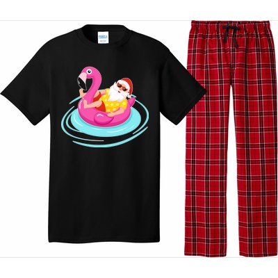 Pool Party Santa Christmas in July Pajama Set