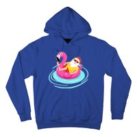 Pool Party Santa Christmas in July Hoodie