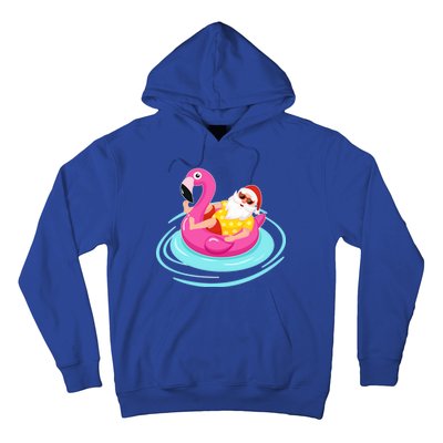 Pool Party Santa Christmas in July Hoodie