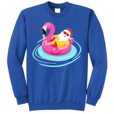 Pool Party Santa Christmas in July Sweatshirt